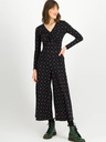 Blutsgeschwister Blutsgeschwister Glamourama Queen Schwarzer geblümter Pullover Jumpsuit