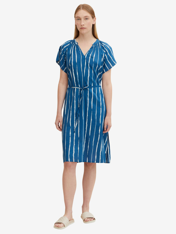 Tom Tailor Blau gestreiftes Kleid Tom Tailor