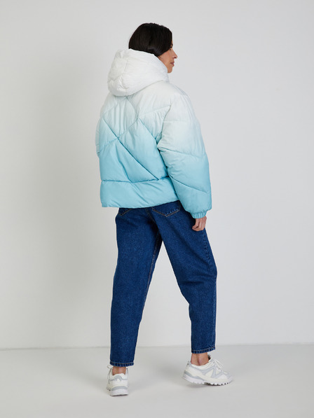Tom Tailor Denim Weiß-blaue Damen-Winter-Steppjacke Tom Tailor Denim