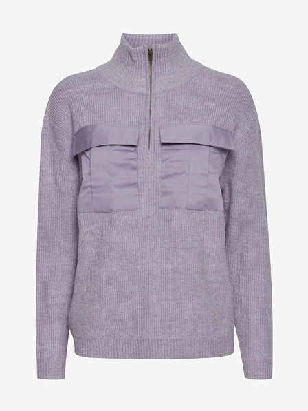 ICHI Hellvioletter Damenpullover ICHI