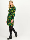 Blutsgeschwister Schwarzes und grünes durchsichtiges Blumenkleid für Damen Blutsgeschwister Petite Rafinesse