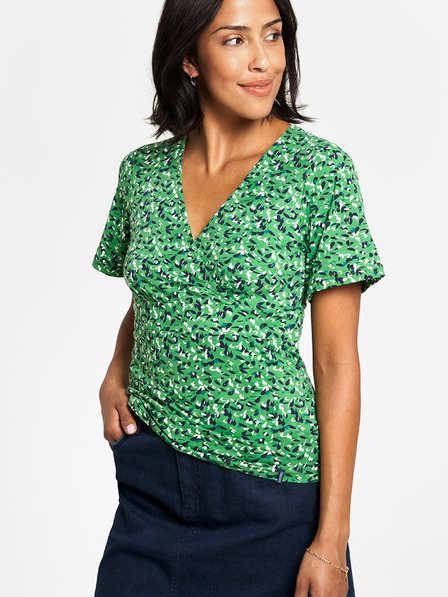 Tranquillo Grün gemustertes T-Shirt Tranquillo
