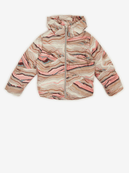 Tom Tailor Rosa und beige gemusterte Steppjacke für Mädchen Tom Tailor