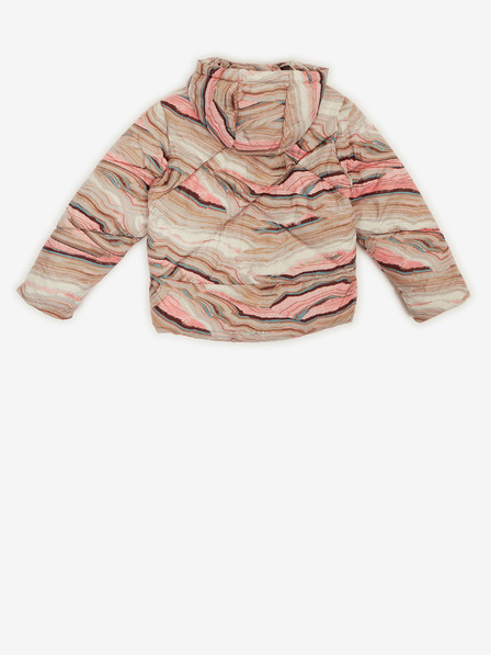 Tom Tailor Rosa und beige gemusterte Steppjacke für Mädchen Tom Tailor