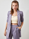 Trendyol Hellviolette Damenjacke in Übergröße Trendyol