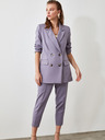 Trendyol Hellviolette Damenjacke in Übergröße Trendyol