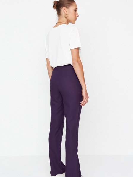 Trendyol Lila Damenhose mit Schlitzen Trendyol
