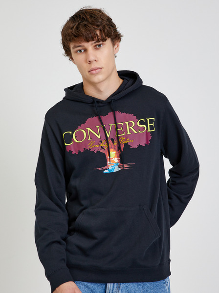 Converse Schwarzer Herren Converse Tree Of Life Kapuzenpullover