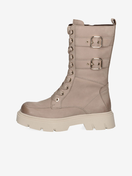 Caprice Beige Damen Caprice isolierte Lederstiefel