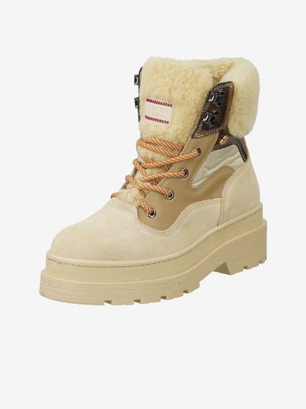 Scotch & Soda Cremefarbene Damen-Winterstiefel Scotch & Soda Aubri