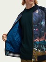 Scotch & Soda Dunkelblaue gemusterte Herrenjacke Scotch & Soda