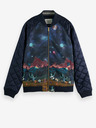 Scotch & Soda Dunkelblaue gemusterte Herrenjacke Scotch & Soda
