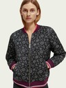 Scotch & Soda Lila gemusterte Damen-Wendejacke Scotch & Soda