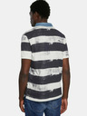 Desigual Desigual TS Julien schwarz-weiß gestreiftes Poloshirt für Herren