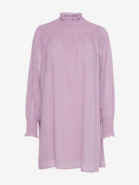 ICHI Hellviolettes lockeres Kleid ICHI