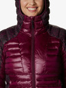 Columbia Violett gemusterte Damen-Steppwinterjacke mit Kapuze Columbia Labyrinth Loop