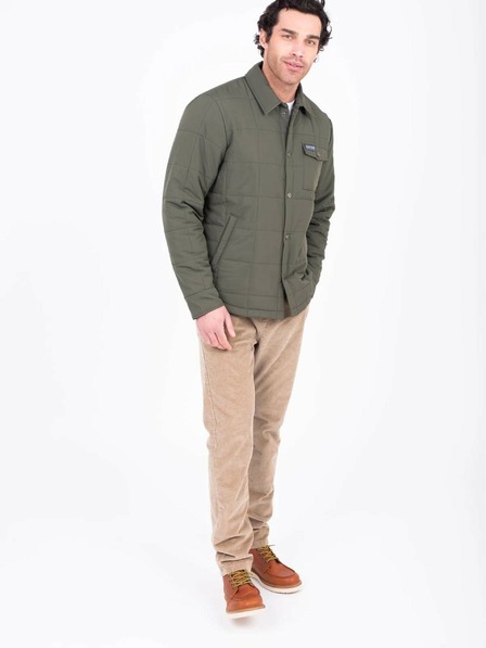 Brakeburn Khakifarbenes Herren-Leichtgewichtsshirt Jacke Brakeburn