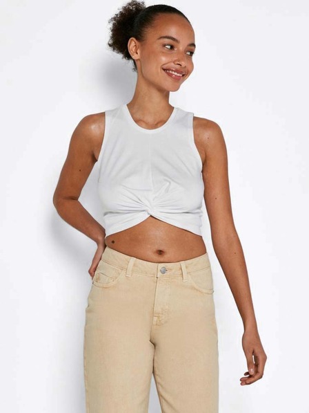 Noisy May Weißes Cropped Tank-Top Noisy May Twiggi
