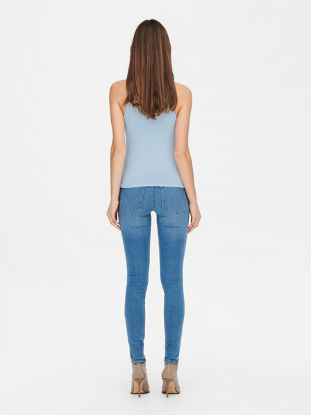 Jacqueline de Yong Hellblaues geripptes Tank-Top JDY Fransiska