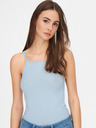 Jacqueline de Yong Hellblaues geripptes Tank-Top JDY Fransiska