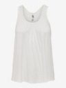 Jacqueline de Yong Weißes Tank-Top mit Spitze JDY Eddie