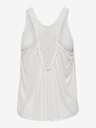 Jacqueline de Yong Weißes Tank-Top mit Spitze JDY Eddie