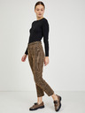 Orsay Braune karierte Damenhose ORSAY