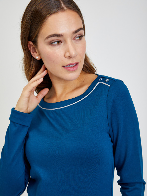 Orsay Dunkelblaues Damen-T-Shirt ORSAY