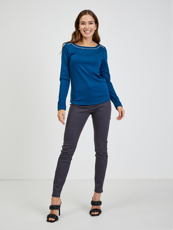 Orsay Dunkelblaues Damen-T-Shirt ORSAY