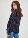Orsay Schwarze Damen-Gepunktete Bluse ORSAY