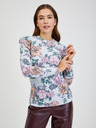 Orsay Hellgraues Damen T-Shirt mit Blumenmuster ORSAY