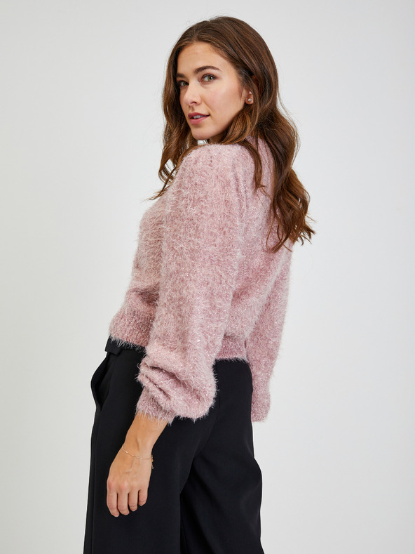 Orsay Rosa Damen Cardigan mit metallischen Fasern ORSAY