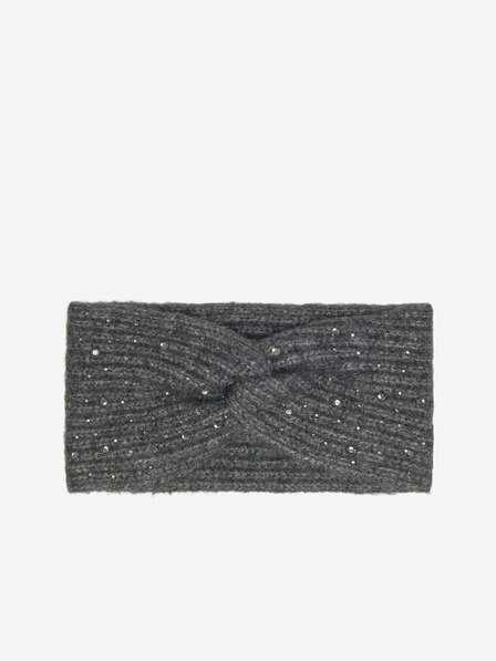 ONLY Graues gestricktes Damen-Stirnband ONLY Luna