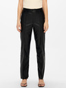 Jacqueline de Yong Schwarze Damen-Lederhose JDY Rex