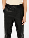 Jacqueline de Yong Schwarze Damen-Lederhose JDY Rex