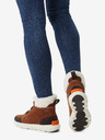 Sorel Braune Damen-Knöchel-Wildleder-Winterstiefel mit Kunstfell SOREL Explorer II Carnival Cozy