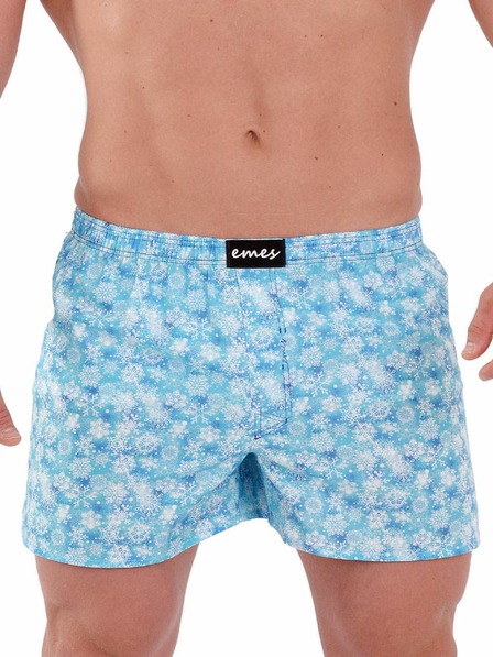 Emes Blaue Herren Emes Snowflake Shorts
