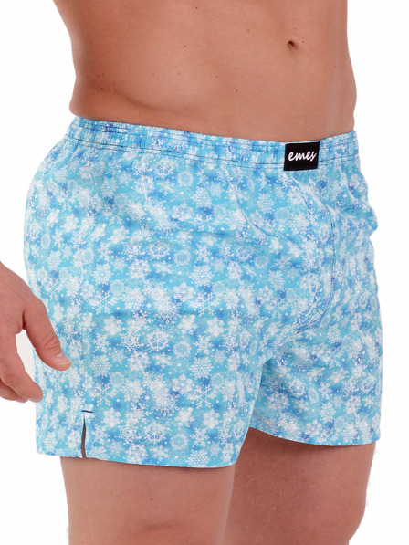 Emes Blaue Herren Emes Snowflake Shorts