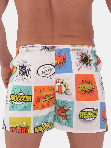 Emes Cremefarbene Emes Bang Shorts für Männer