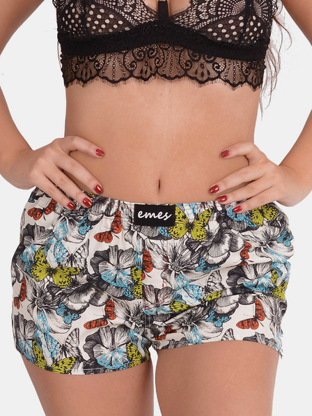 Emes Emes farbige Shorts Butterfly