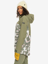 Roxy Khaki Damen Roxy Stated Winter gemusterte Jacke