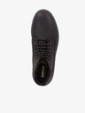 Geox Schwarze Herren-Knöchel-Lederstiefel Geox Ghiacciaio