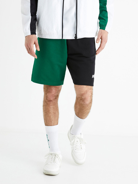 Celio Schwarz-grüne Herren-Sweatpants Celio Prince
