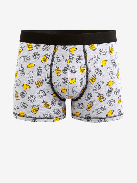 Celio Hellgraue gemusterte Herren-Shorts Celio The Simpsons