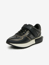 DKNY Schwarze gemusterte DKNY Damen-Ledersneakers