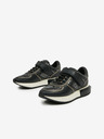 DKNY Schwarze gemusterte DKNY Damen-Ledersneakers