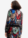 Desigual Rot-schwarzer Pailletten-Bomber für Damen Desigual Sequin