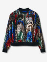Desigual Rot-schwarzer Pailletten-Bomber für Damen Desigual Sequin
