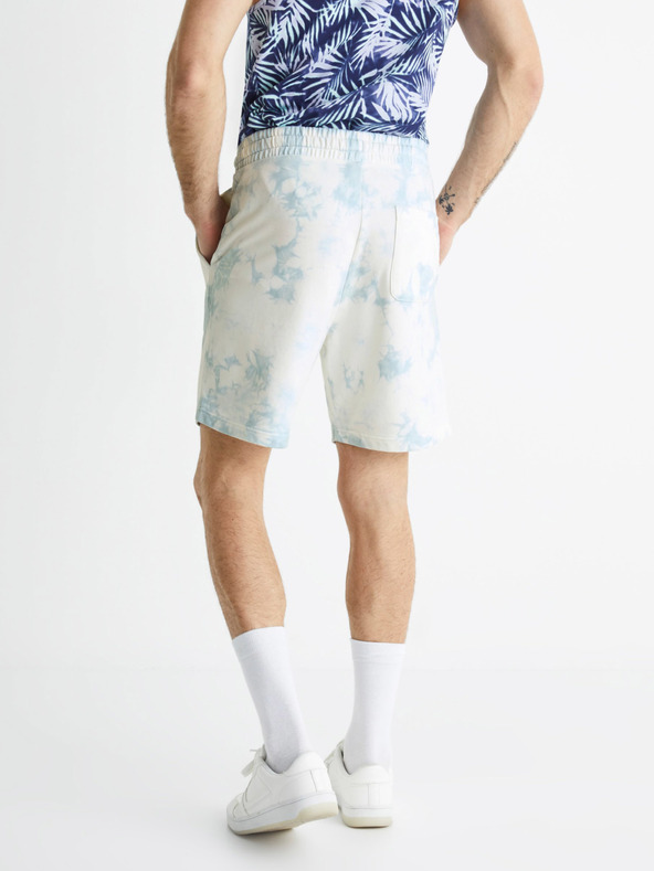 Celio Blaue Batik-Shorts Celio Botache