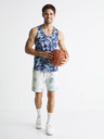 Celio Blaue Batik-Shorts Celio Botache